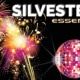 Silvesterparty im Essence - Bild mit Feuerwerk und Logo "Restaurant Essence"