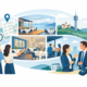 Menschen planen eine Firmenfeier in Hagen mit moderner Eventlocation, Besprechung, Restaurantbereichen und stilvoller Atmosphäre für Business-Events und Teamabende.