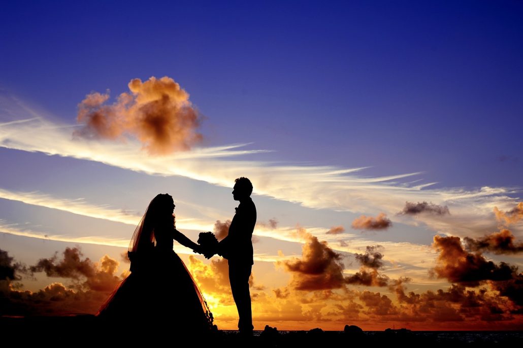 Paar Ja bei der Hochzeit Hagen